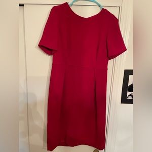 J crew dress size 8 never worn such a pretty red